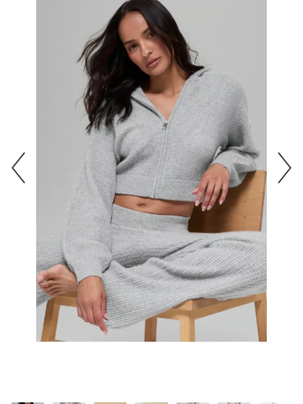 Alo - Cashmere Plush Waffle Full Zip Hoodie